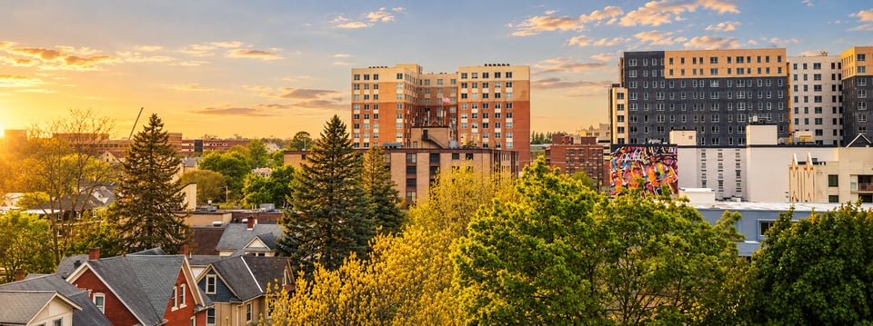 State College Skyline Golden Hour