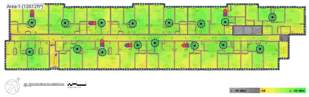 WiFi Heatmap MDU Apartment Building