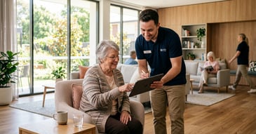 Senior living with WiFi connectivity