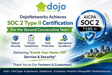 DojoNetworks SOC 2 Type II certification graphic